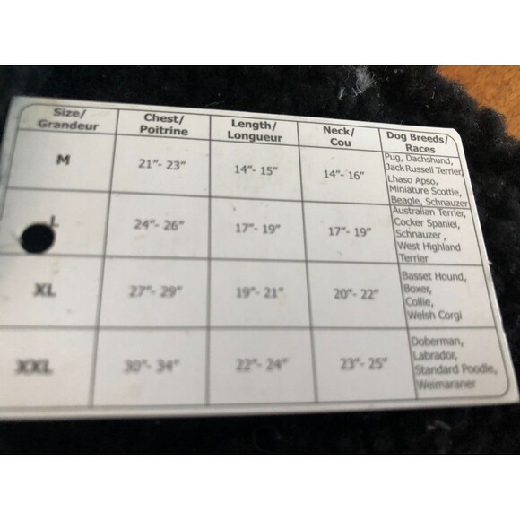 NEW Bailey & Bella Dog Jacket Coat Size Large Nova Check Plaid Adjustable Fleece - Picture 6 of 8